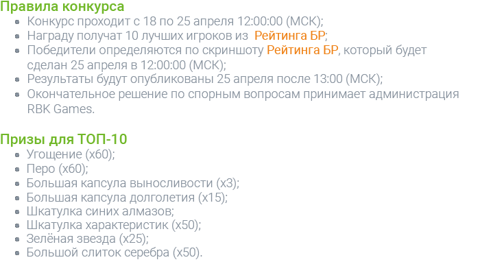 Правила конкурса