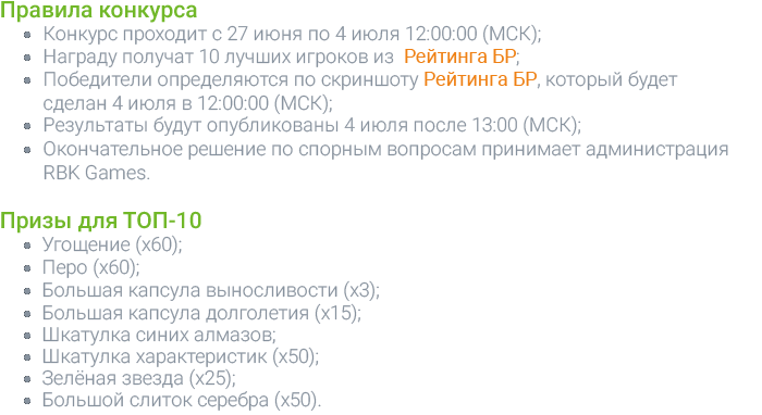 Правила конкурса