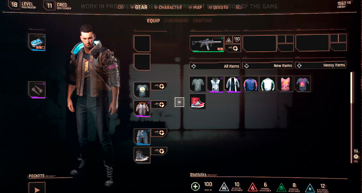 геймплей Cyberpunk 2077