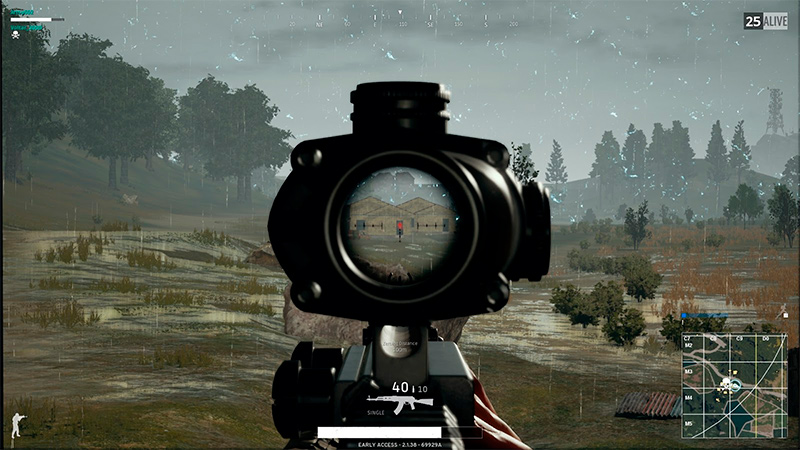 Как настроить прицел в PUBG LITE