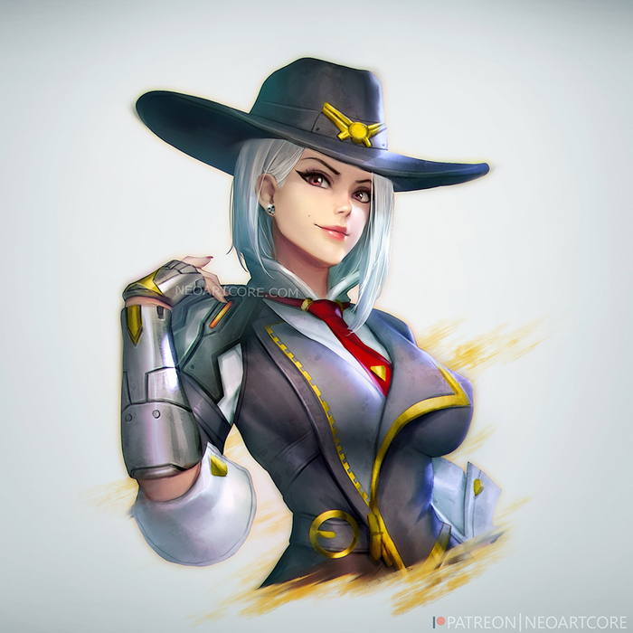 Пятничный арт на Эш из Overwatch — картинки с дерзкой красоткой