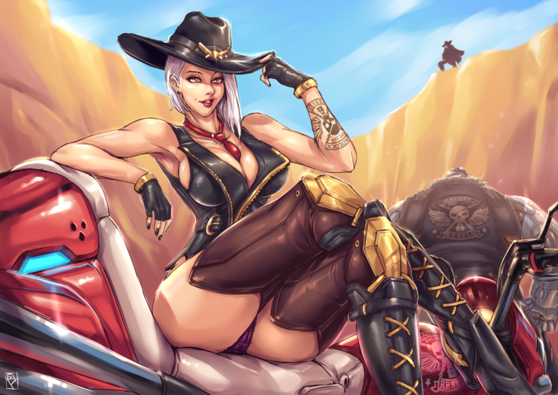 Пятничный арт на Эш из Overwatch — картинки с дерзкой красоткой