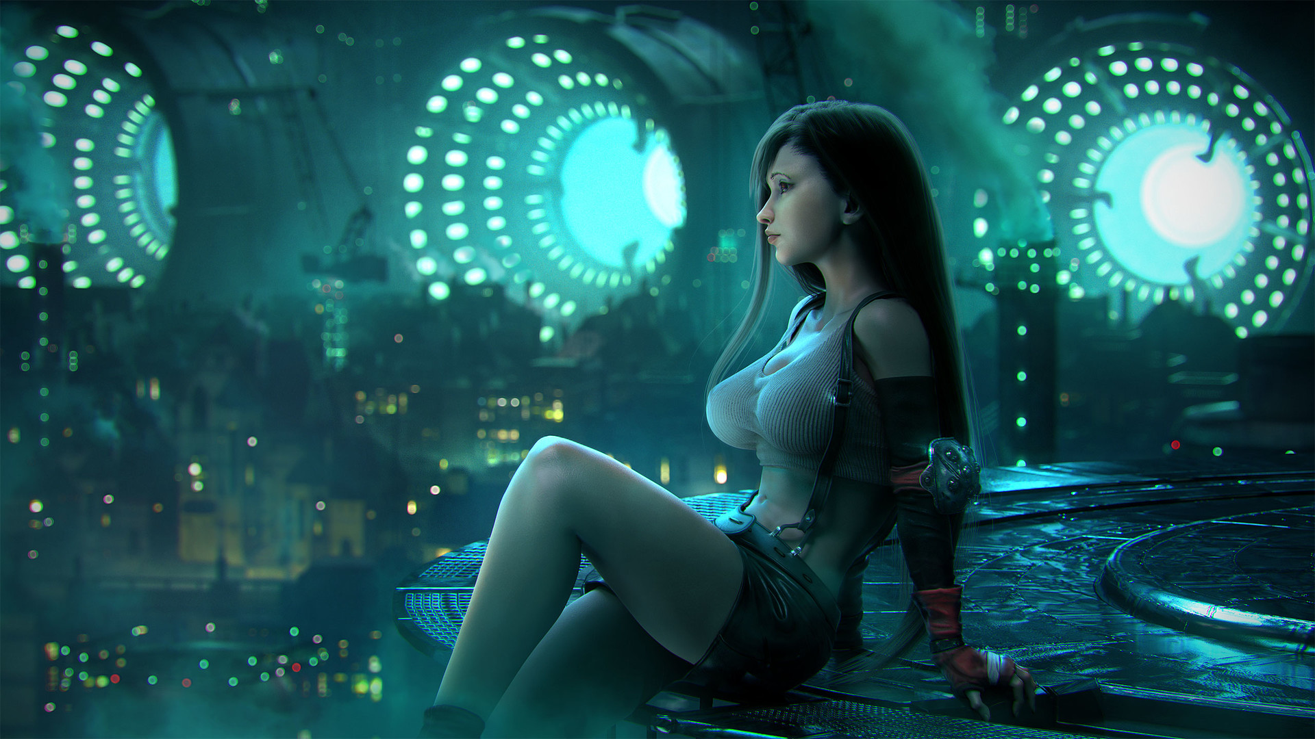 Сочные и откровенные арты с Тифой из Final Fantasy VII - красивые арты с девушкой