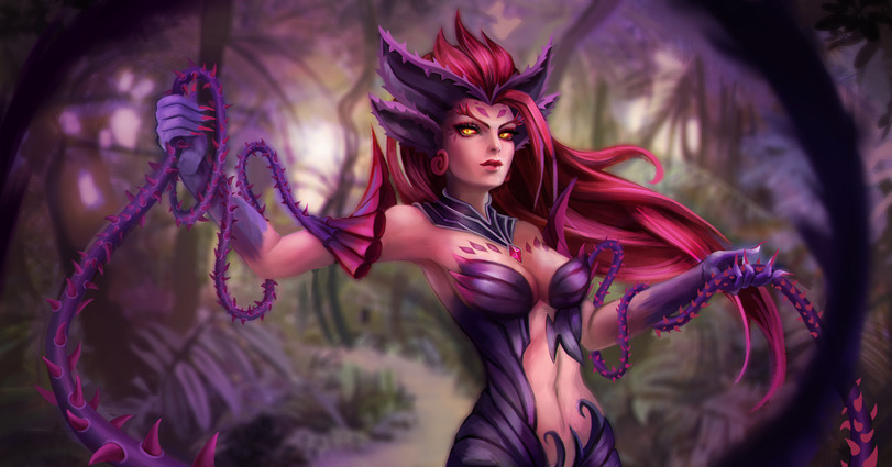 Пятничный арт на Зайру из League of Legends — красивые рисунки с девушками