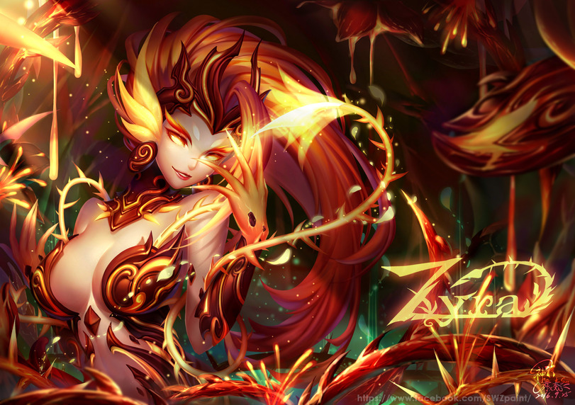 Пятничный арт на Зайру из League of Legends — красивые рисунки с девушками