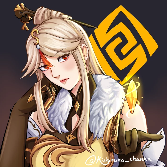 Пятничный арт на Нин Гуан из Genshin Impact — арты и откровенные рисунки