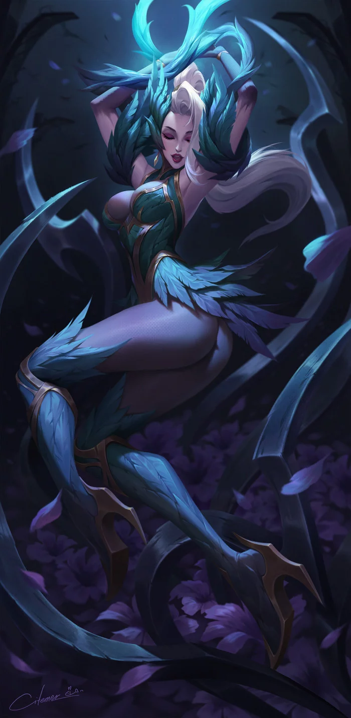 Пятничный арт на Зайру из League of Legends — красивые рисунки с девушками