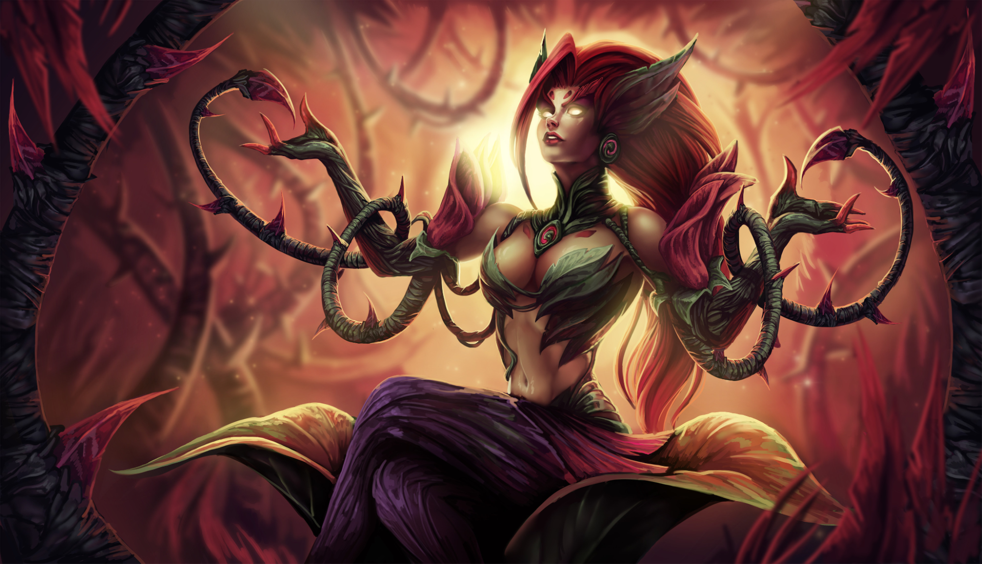 Пятничный арт на Зайру из League of Legends — красивые рисунки с девушками