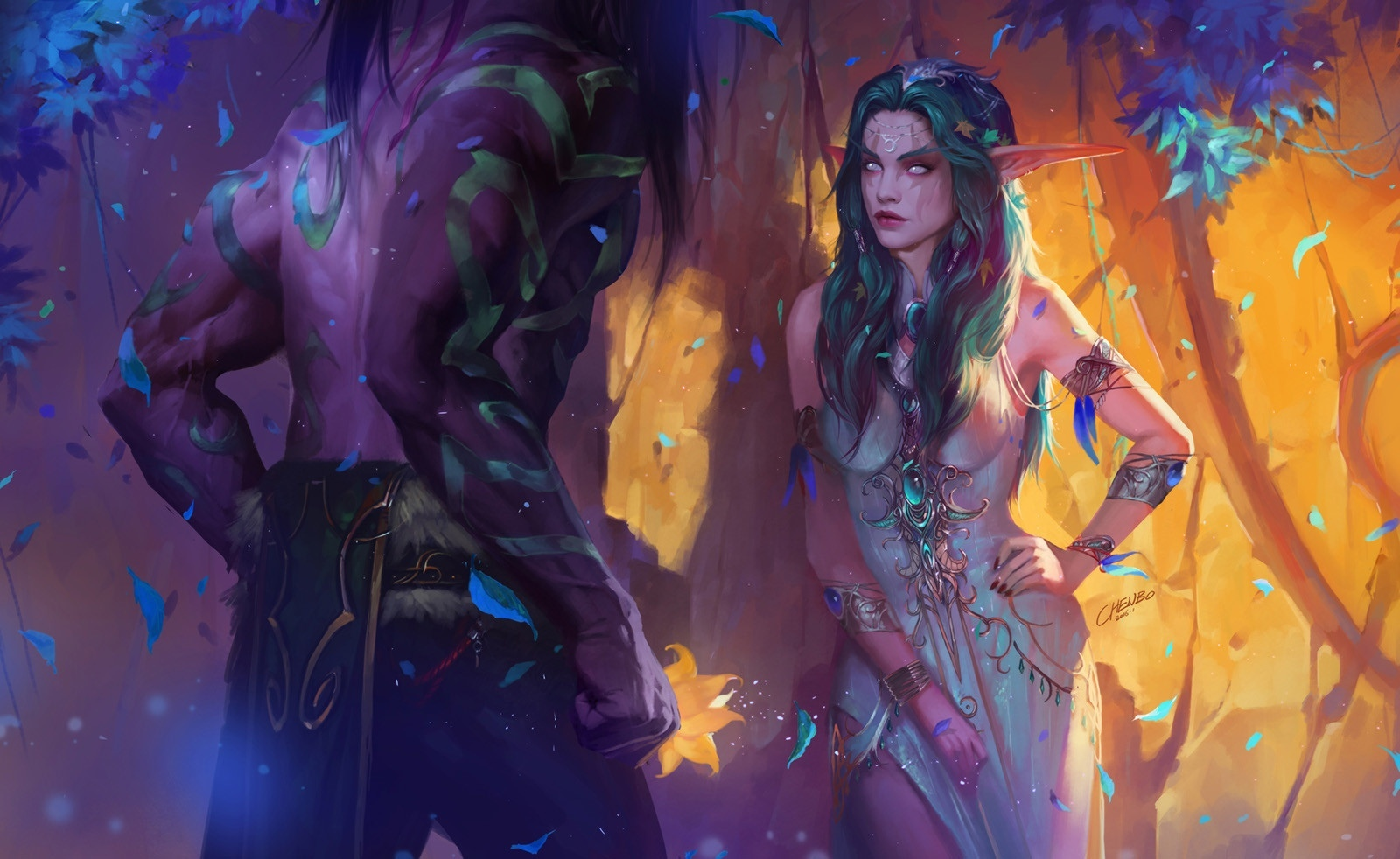 Пятничный арт на эльфов — World of Warcraft, Divinity: Original Sin, The Elder Scrolls