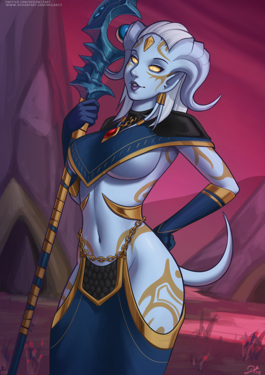 Пятничный арт на дренеек из World of Warcraft