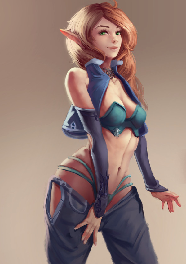 Пятничный арт на эльфов — World of Warcraft, Divinity: Original Sin, The Elder Scrolls