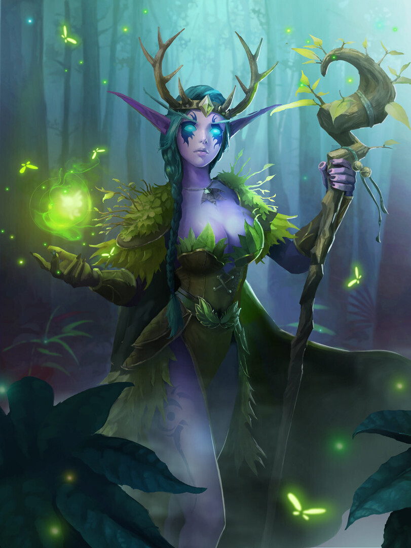 Пятничный арт на эльфов — World of Warcraft, Divinity: Original Sin, The Elder Scrolls