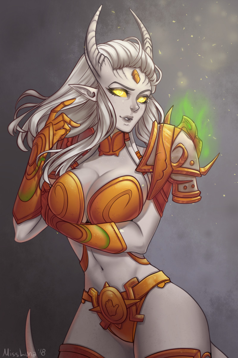 Пятничный арт на дренеек из World of Warcraft