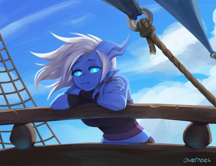 Пятничный арт на дренеек из World of Warcraft