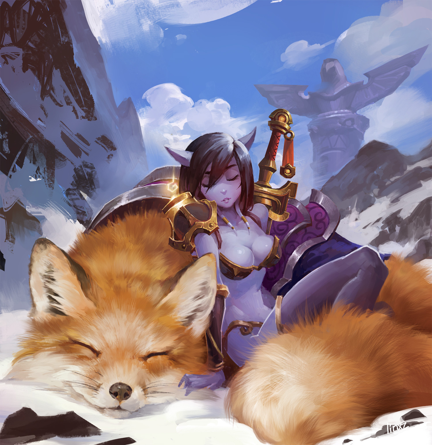 Пятничный арт на дренеек из World of Warcraft