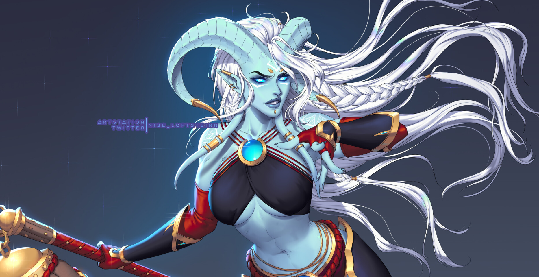 Пятничный арт на дренеек из World of Warcraft