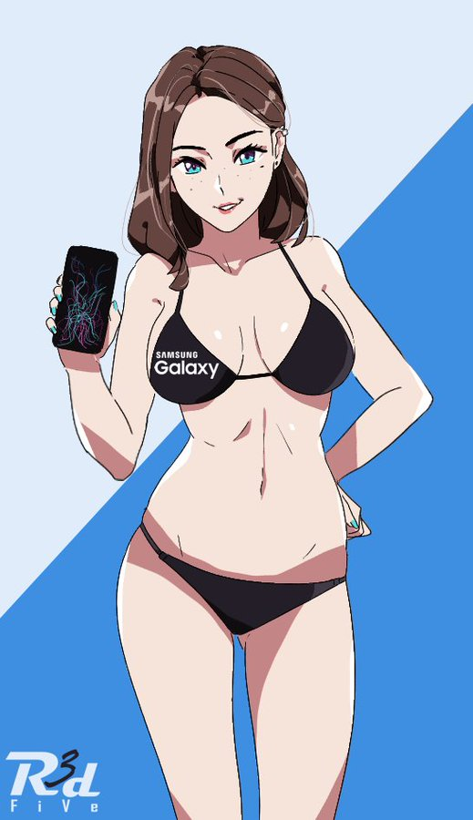 Пятничный арт на ассистентку Сэм — Samsung Sam, Samsung Girl, анимешная помощница