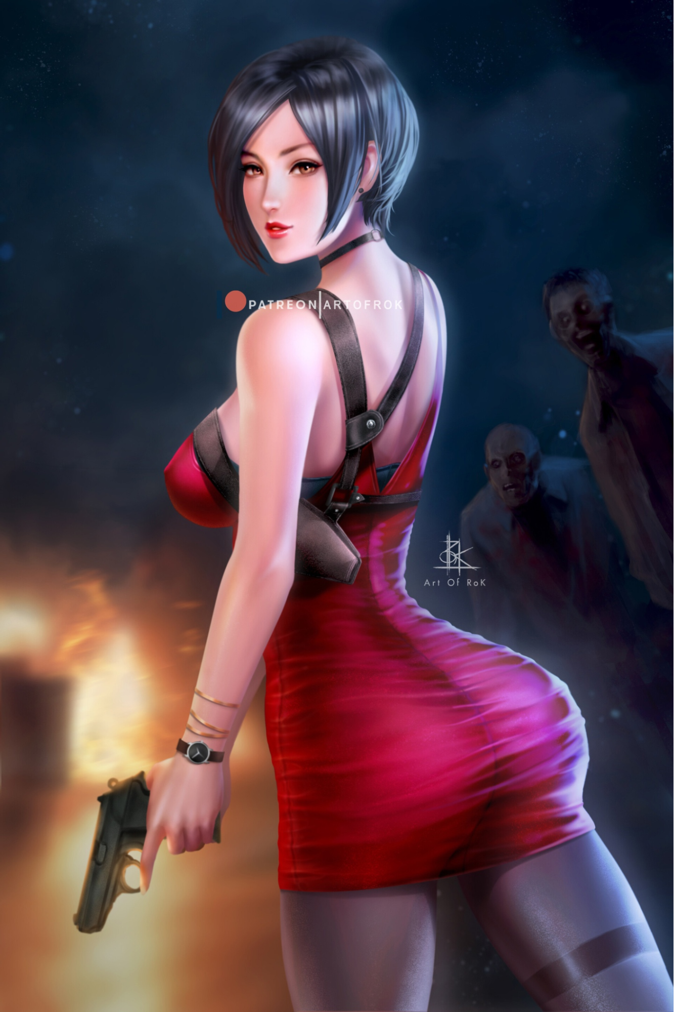 Пятничный арт на Аду Вонг из Resident Evil