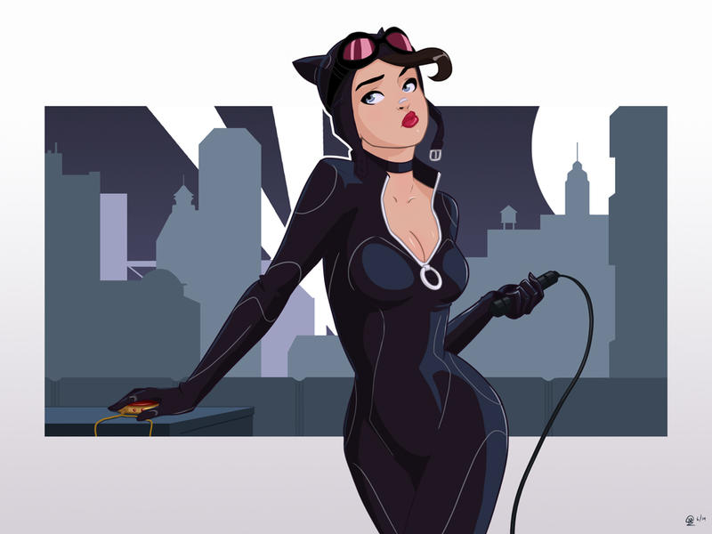 Арт на Женщину-кошку из DC Comics