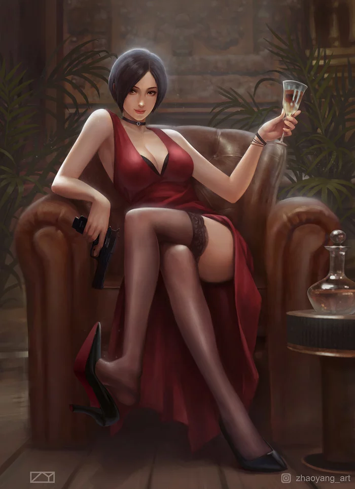 Пятничный арт на Аду Вонг из Resident Evil