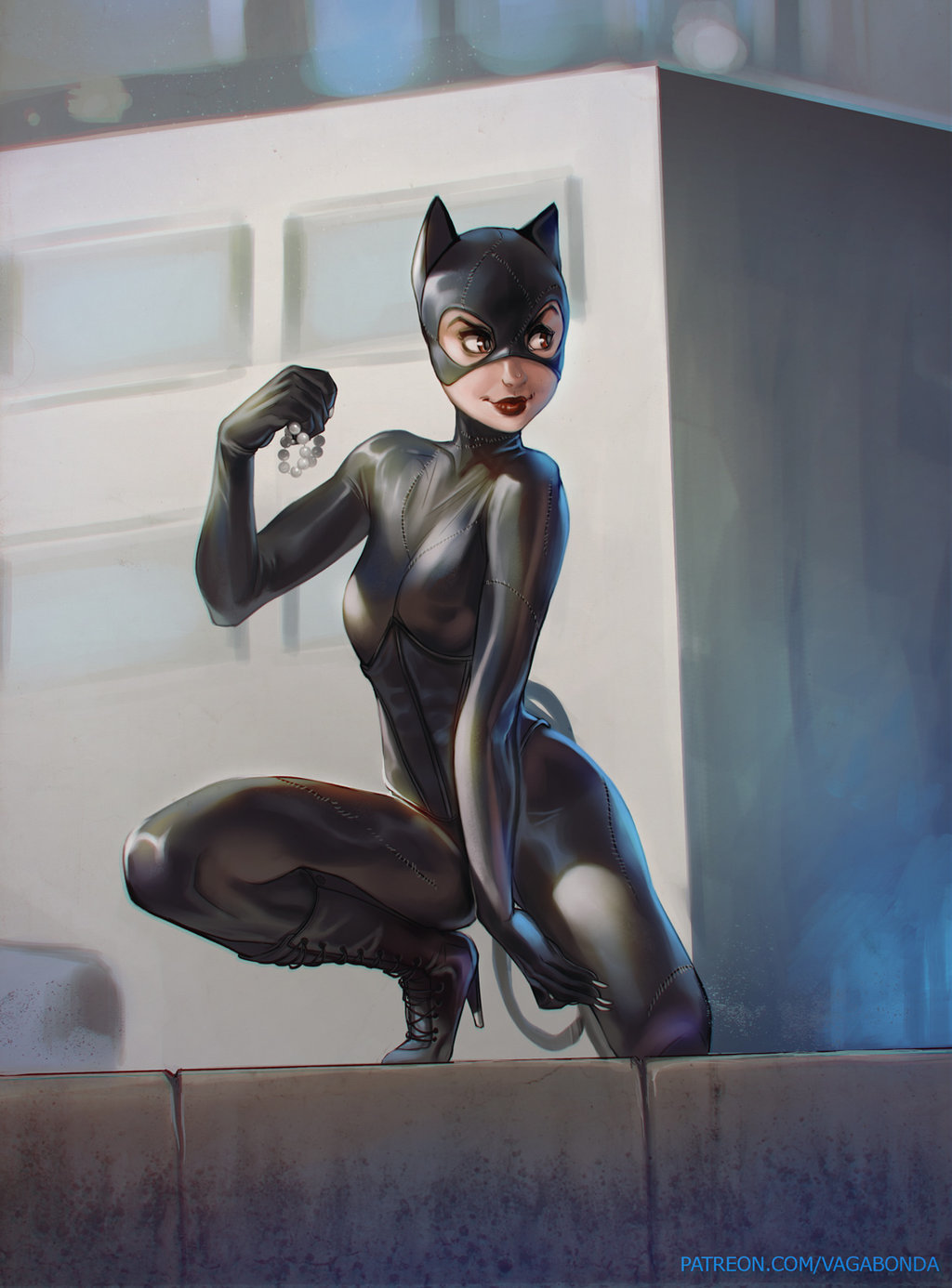 Арт на Женщину-кошку из DC Comics