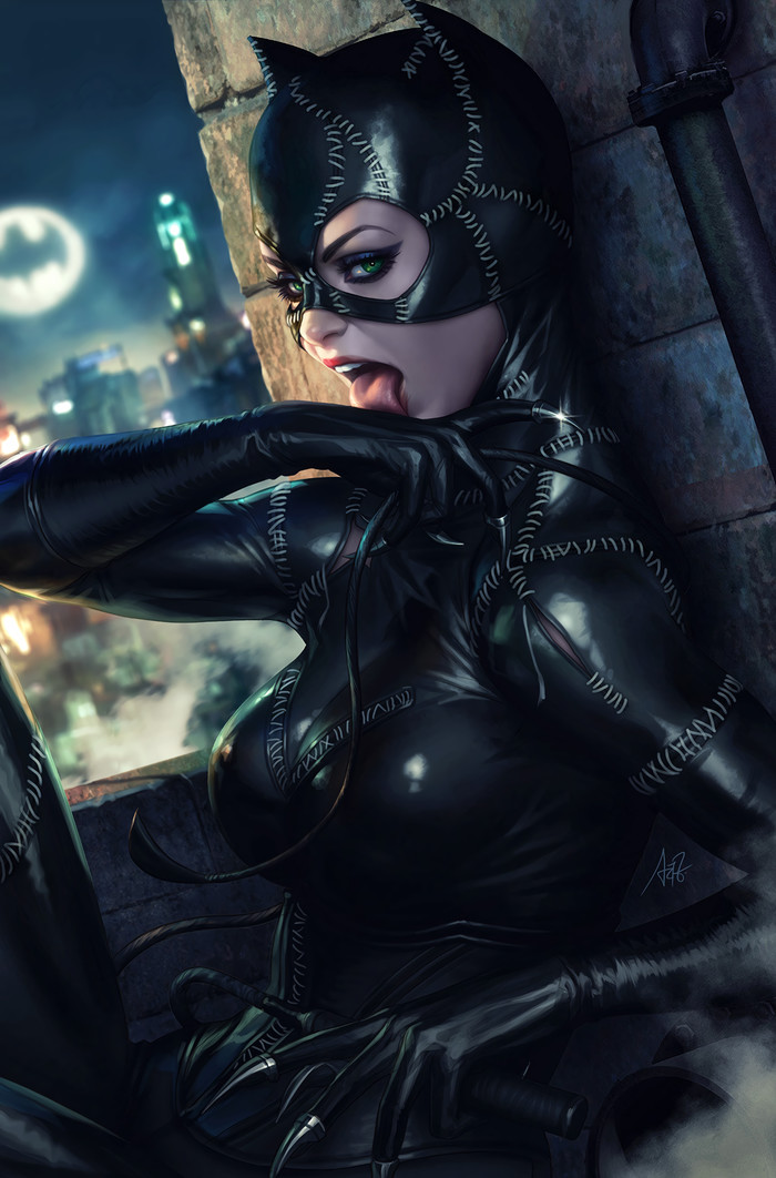 Арт на Женщину-кошку из DC Comics