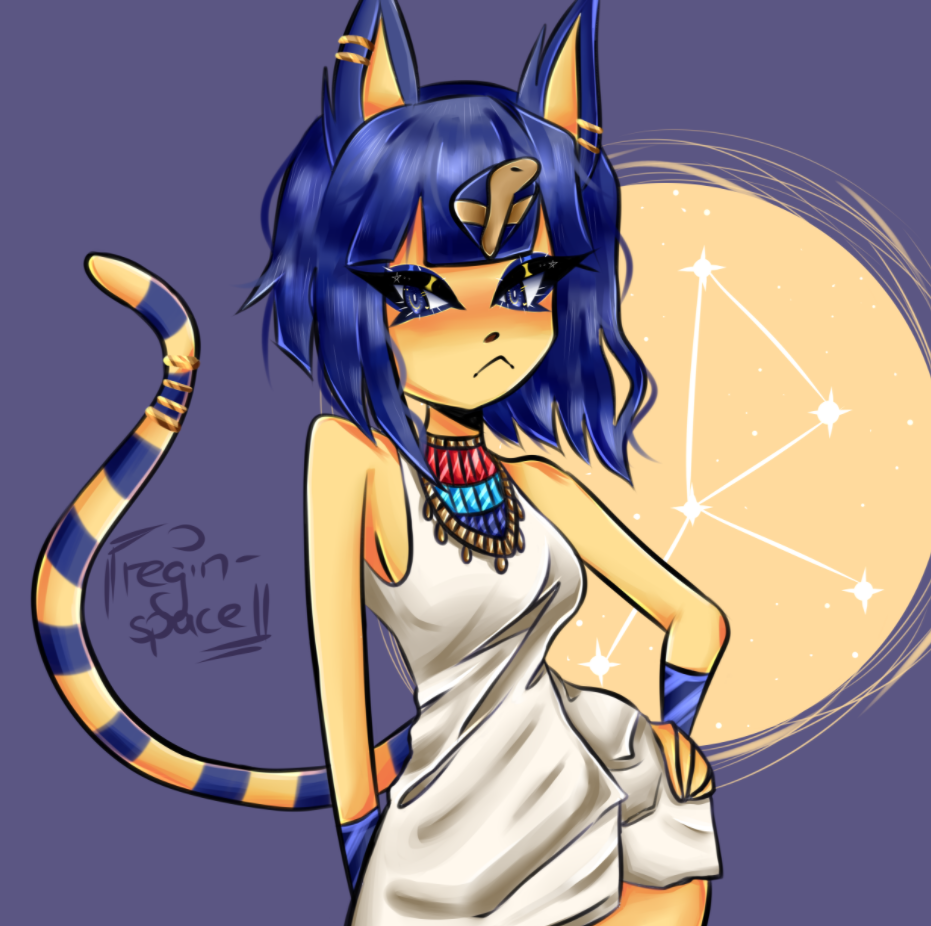 Пятничный арт на Ankha из Animal Crossing