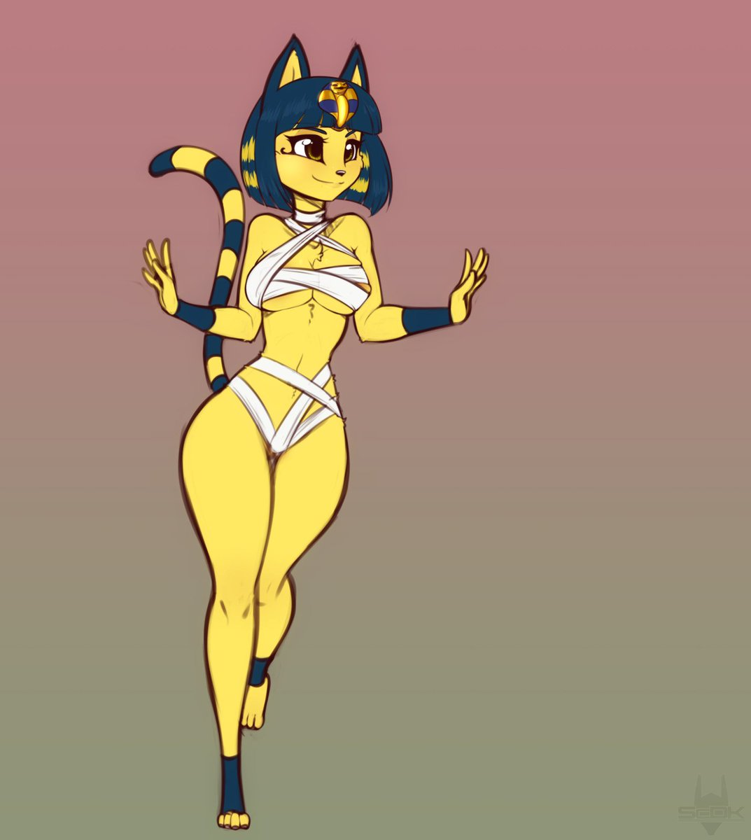 Пятничный арт на Ankha из Animal Crossing