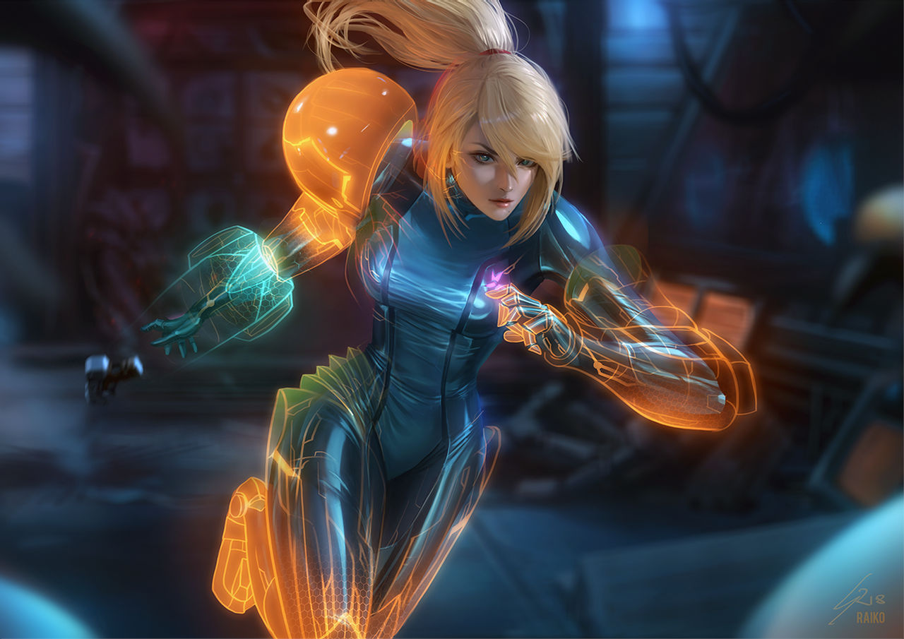 Пятничный арт Самус Аран (Samus Aran) из Metroid