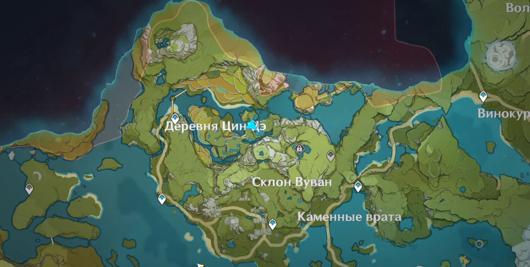 Ночи в бамбуковом лесу - карта первого тома