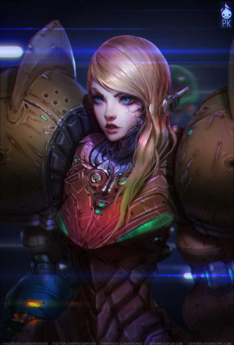 Пятничный арт Самус Аран (Samus Aran) из Metroid