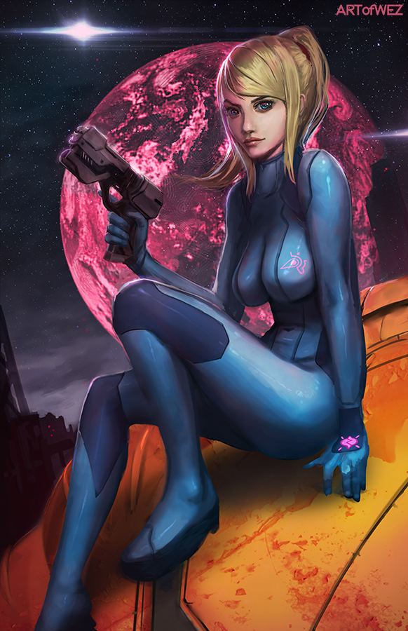 Пятничный арт Самус Аран (Samus Aran) из Metroid