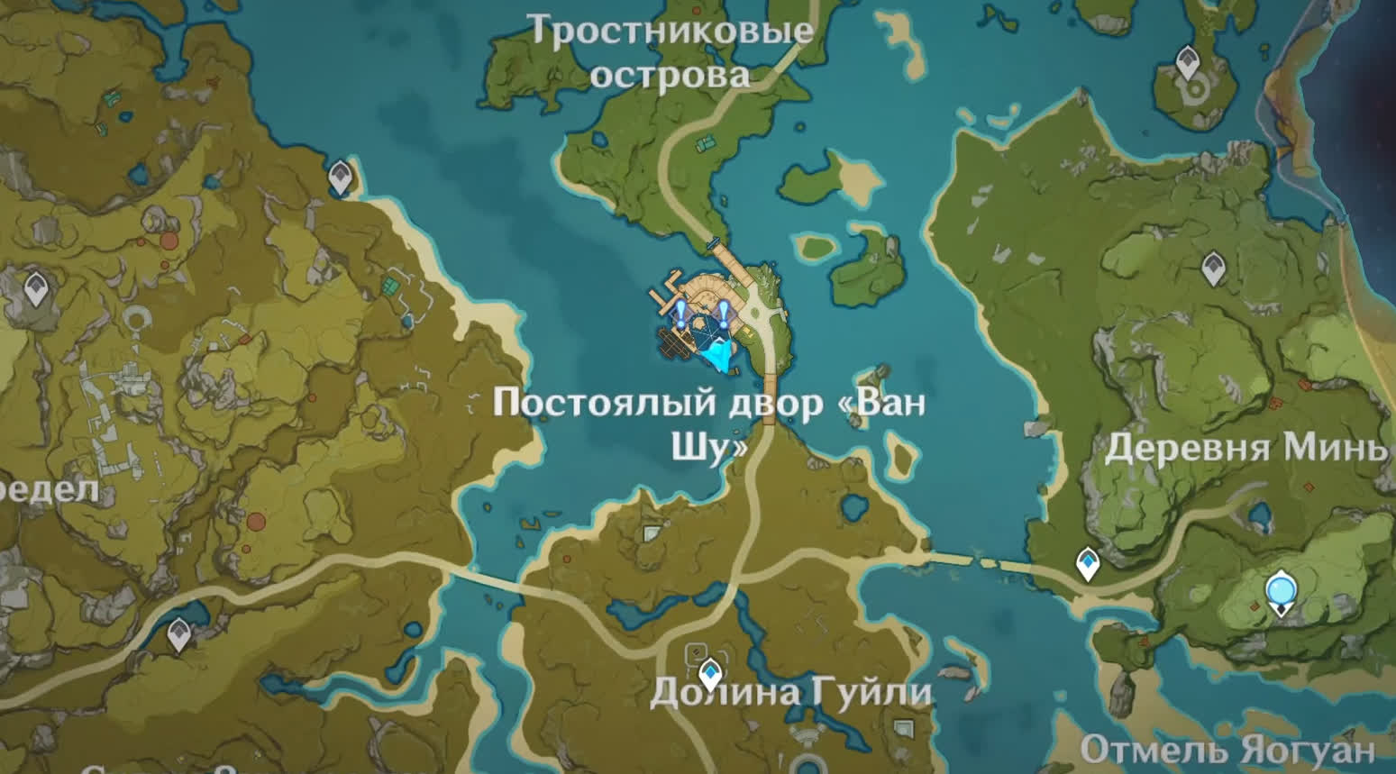 Ночи в бамбуковом лесу - четвертый том, карта