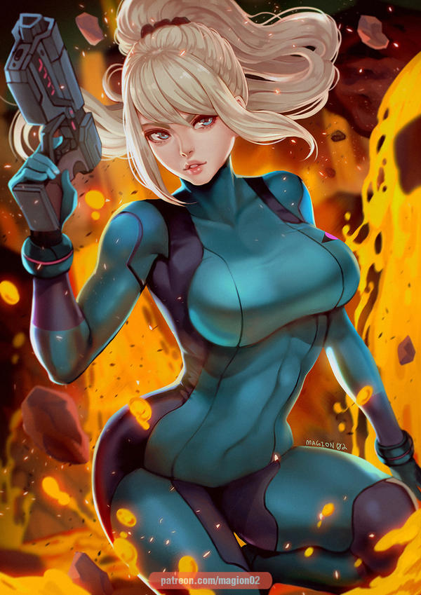 Пятничный арт Самус Аран (Samus Aran) из Metroid