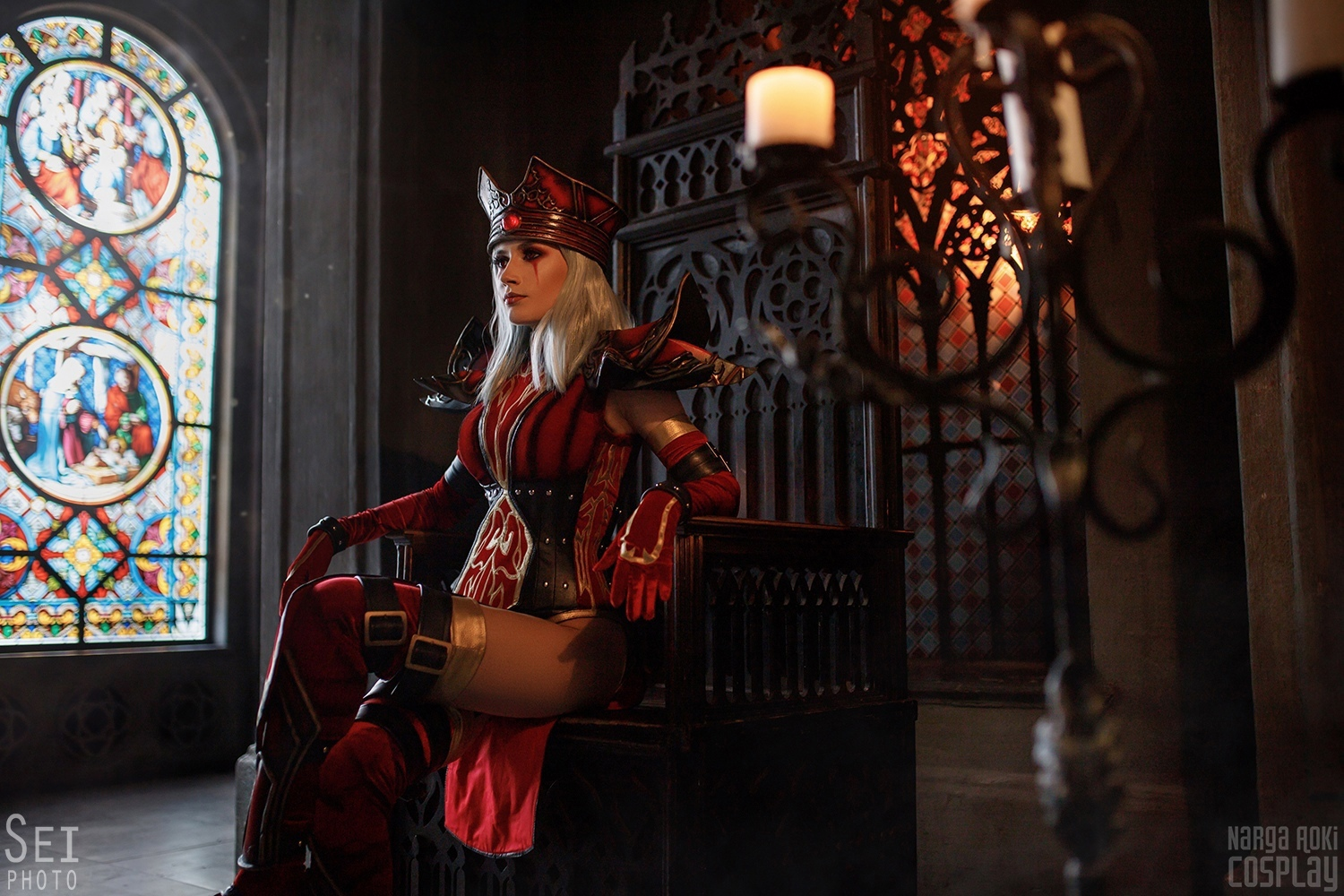 Косплей на Салли Вайтмейн (Sally Whitemane) из World of Warcraft