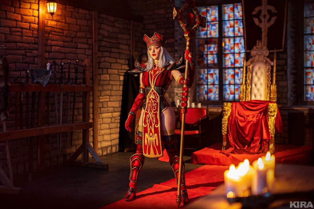 Косплей на Салли Вайтмейн (Sally Whitemane) из World of Warcraft