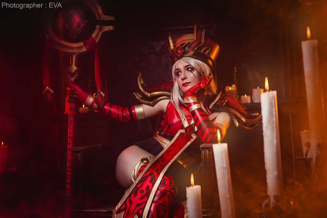 Косплей на Салли Вайтмейн (Sally Whitemane) из World of Warcraft