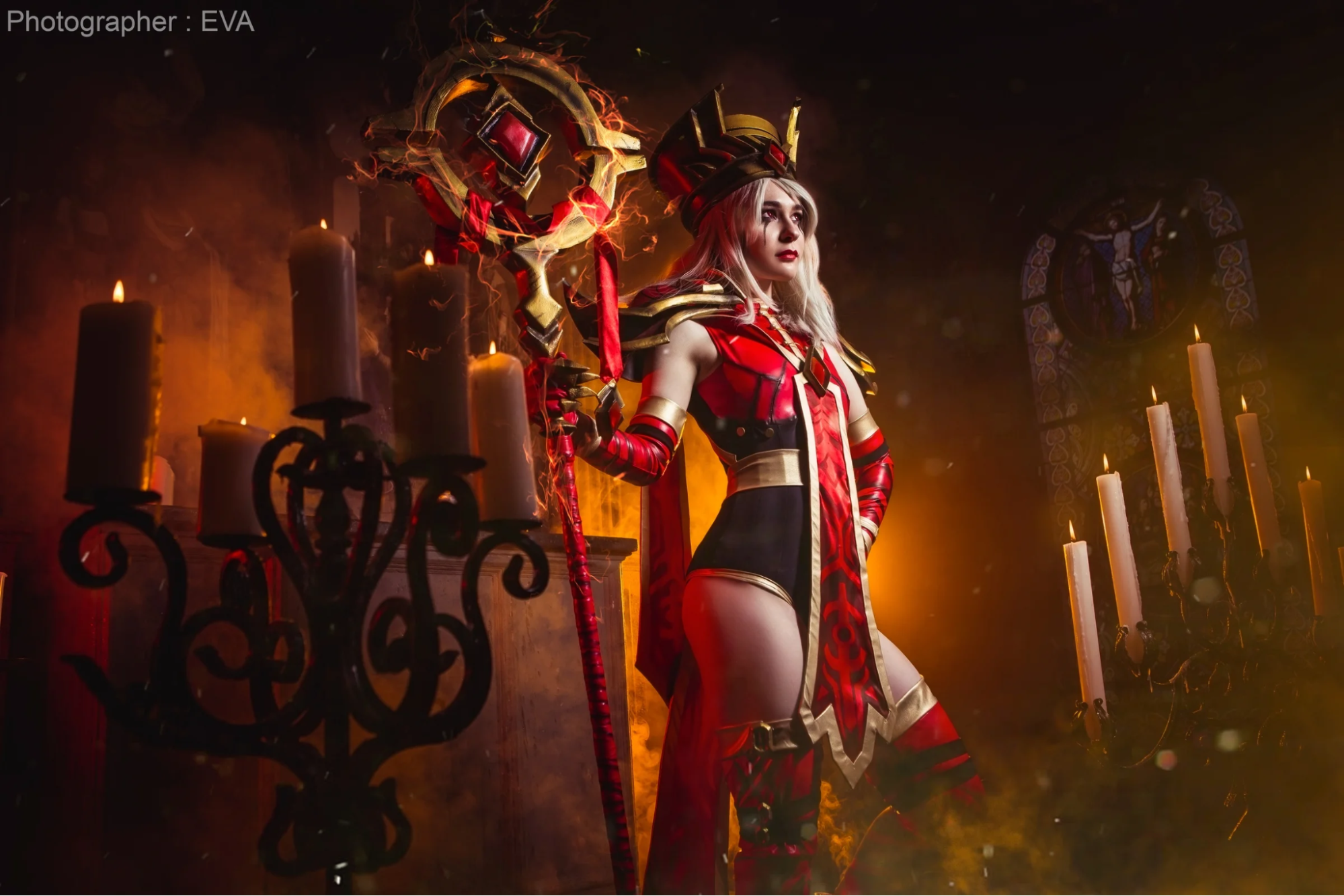 Косплей на Салли Вайтмейн (Sally Whitemane) из World of Warcraft