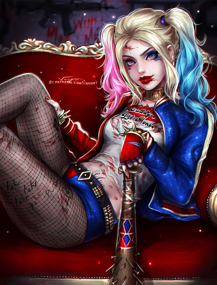 Арты на Харли Квинн из DC Comics — картинки и заставки