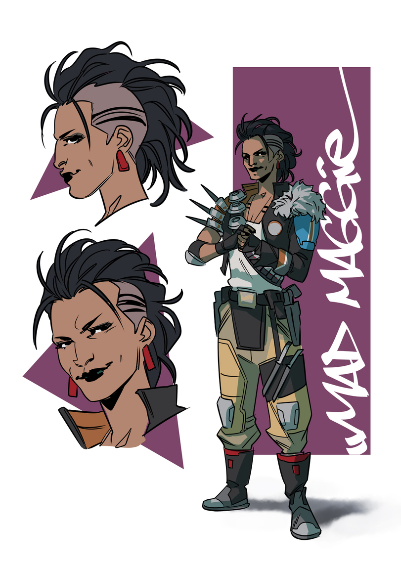 Пятничный арт на Безумную Мэгги из Apex Legends