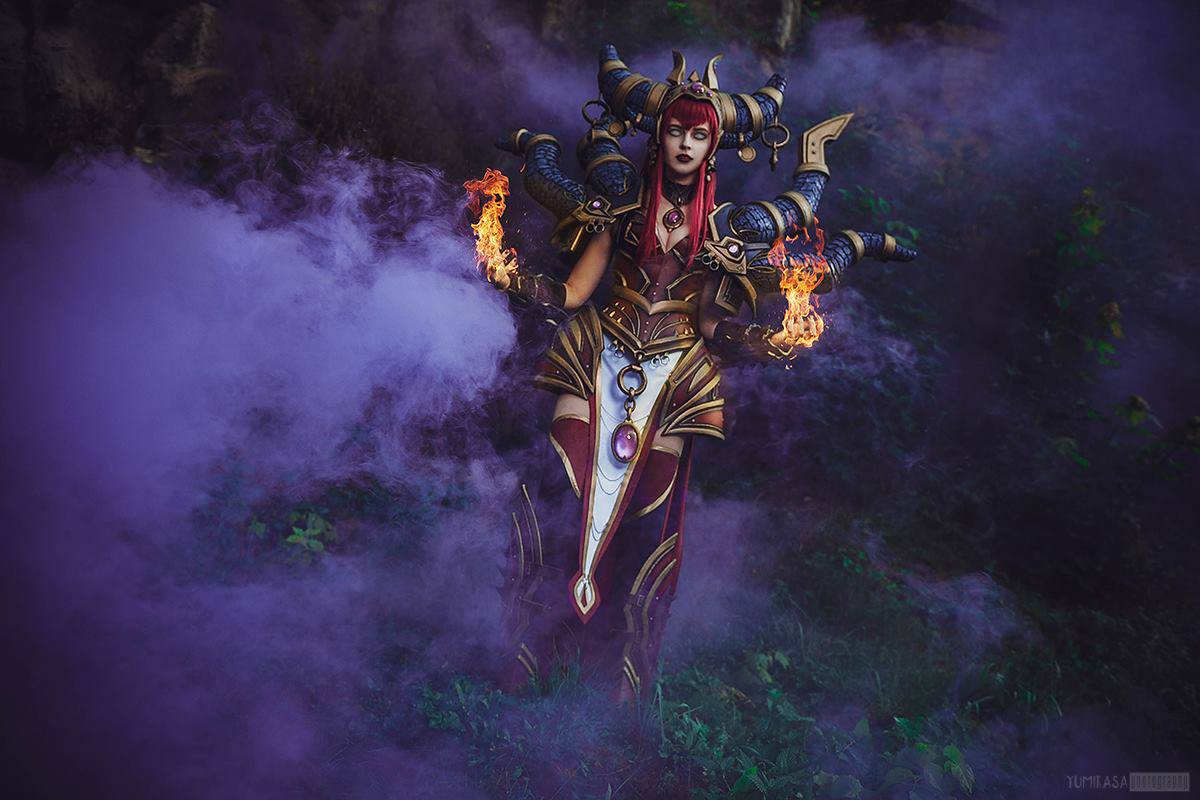 Правильный косплей на Алекстразу (Alexstraza) из World of Warcraft