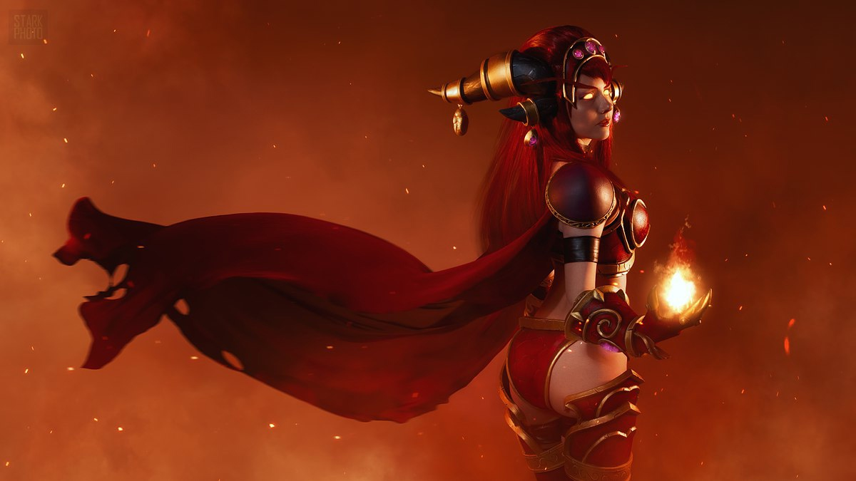Правильный косплей на Алекстразу (Alexstraza) из World of Warcraft