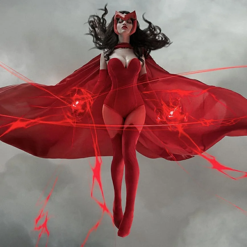 Правильный косплей на Алую Ведьму (Wanda Maximoff) из Marvel Comics