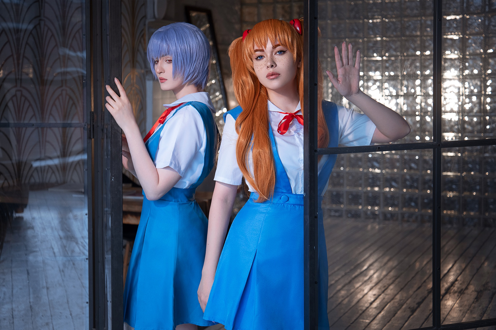 Косплей на Аску и Рей из аниме «Евангелион» от SAINT AGNIA и Alice Inferno cosplay.