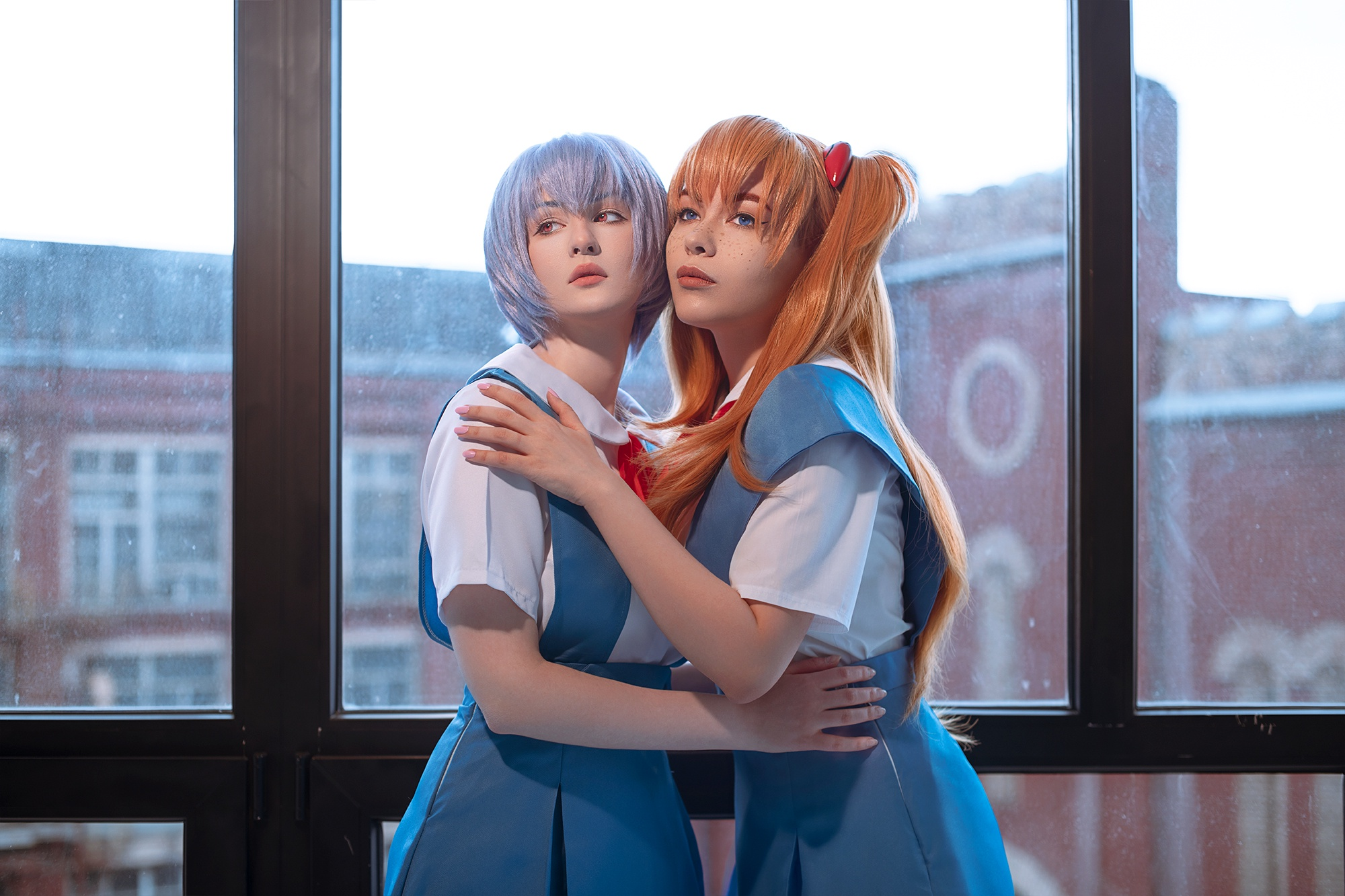 Косплей на Аску и Рей из аниме «Евангелион» от SAINT AGNIA и Alice Inferno cosplay.