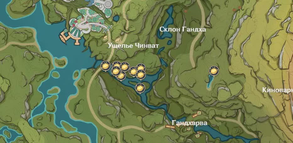 лотос Нилотпала в Genshin Impact - Лес Авидья