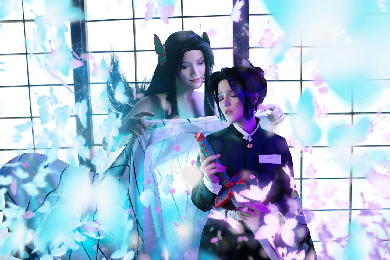 Косплей по аниме «Клинок, рассекающий демонов» (Demon Slayer: Kimetsu no Yaiba)