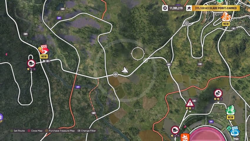 Как найти место проведения фестиваля Horizon 2 в Forza Horizon 5