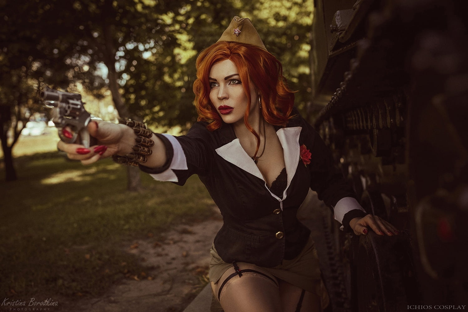 Косплей на Чёрную Вдову (Black Widow) из Marvel