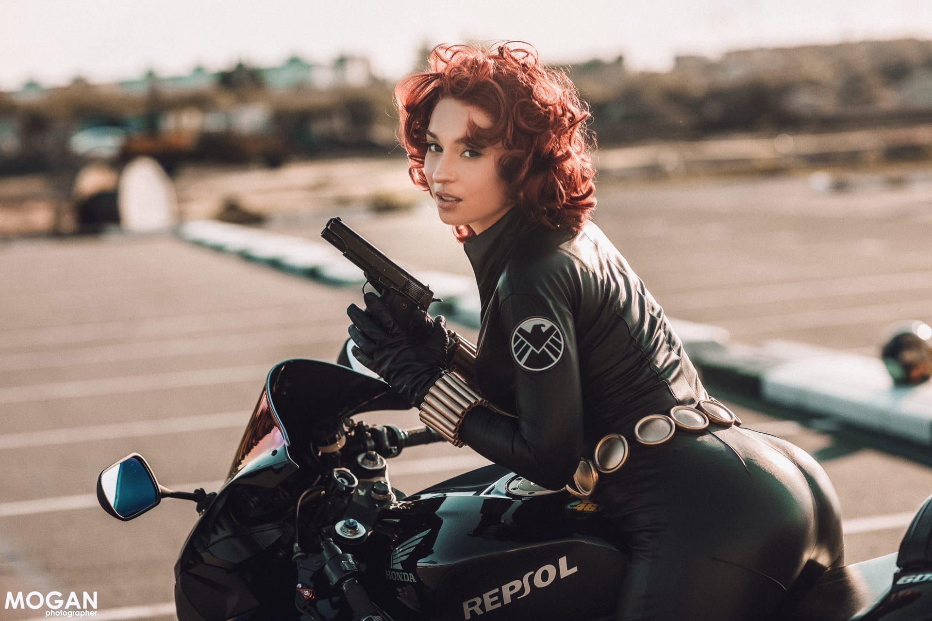 Косплей на Чёрную Вдову (Black Widow) из Marvel